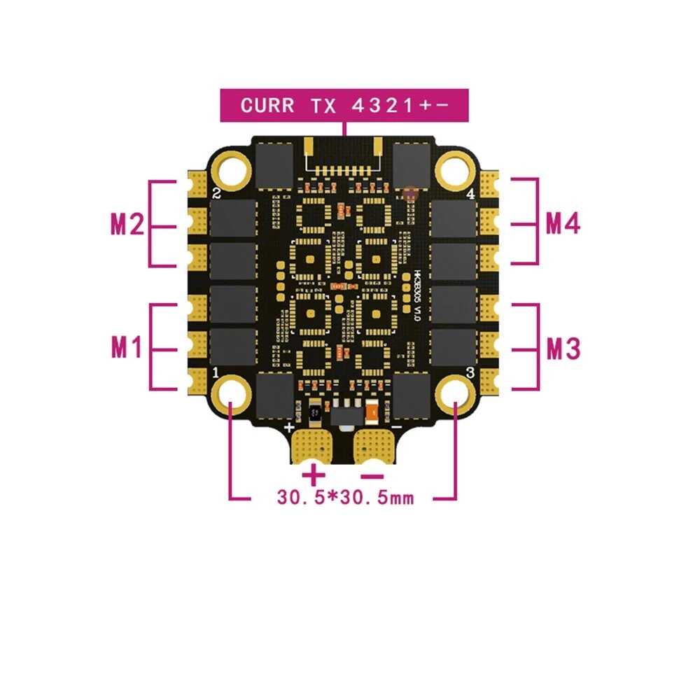 HAKRC 60A Blheli_32 2-6S 4 em  - Fpv Drone Esc avaliação e preço